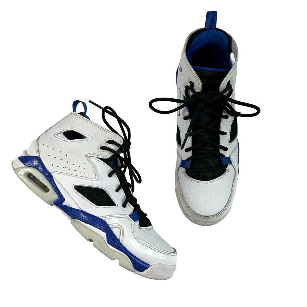 Nike Air Jordan '91 Flight Hyper Royal White Black Basketball Sneaker, Size 5.5Y